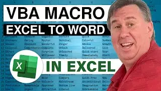 Excel How To Copy From Excel To Word With Styles - Episode 944