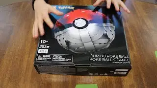 mega construx jumbo pokeball full toy build video with 1 hour of jazz