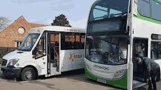 Onboard Stephensons of Essex EU64 CVR on the 11 to Cambridge