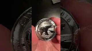 1/2 oz Silver Coin Canada Polar Bear 2018 9999 fine silver