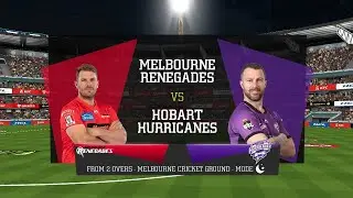 BBL 2021 Melbourne Rengades V Hobart Hurricanes Big Bash 55 Match Highlights 2021 Big Bash Gameplay