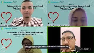Webinar Kesehatan Masa Sebelum Hamil Bagi Catin dan PUS