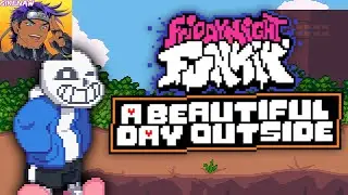 DETERMINATION!!! | Friday Night Funkin - A Beautiful Day Outside - V.S Sans [FNF MOD]