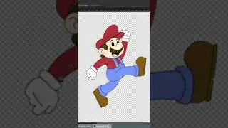 A CLIP FROM MY TOONED UP MARIO SPEED DRAWING #shorts | DROIDMONKEY