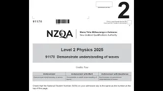 Full Exam Walkthrough: NCEA Level 2 Physics 2025 &ndash; Demonstrate Understanding of Waves