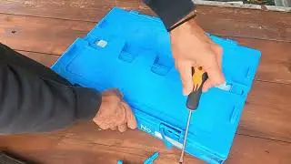 虹色工業所【DIY】折りたたみコンテナBOXをリメイクしてみました。