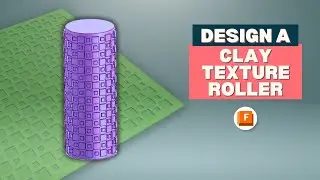 Design a Embossing Roller for 3D Printing | Fusion