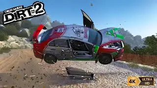 Choques Impactantes de Rally en Colin Mcrae Dirt 2 #car #gaming #rally #dirt