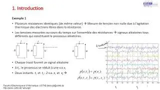 Processus Aléatoires 1 - Moments statistiques : Moyenne, Variance et Corrélation