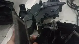 Hyundai eon ac service and foam work cooling coil leak ac less cooling #tranding