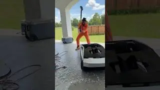 FunnyMike evil twin destroyed Mj Cybertruck #shorts
