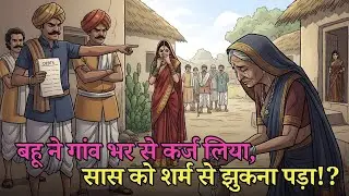 ससुराल के नाम पर कर्ज़ — जब बहू के पापों की सज़ा सास को झुककर चुकानी पड़ी | भारतीय लोककथा