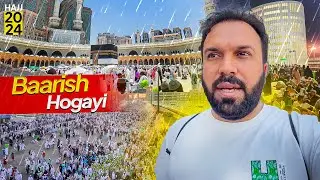 Tawaf E Ziyarat Hajj 2024, Sa'ee, Jamarat, Rain in Makkah 😍