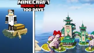 Survived 100 Days on a BOAT in Minecraft Hardcore (Hindi)