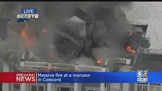 Massive Fire At A Mansion In Concord