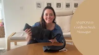 Cordless Neck Massager for Pain Relief | AMZPONY&reg; Deep Tissue Shiatsu with Heat (Sponsored)