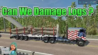 FS22 TEST : CAN WE DAMAGE LOGS ? - Farming Simulator 22 - Platinum Expansion.