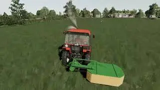 Koszenie trawy po polsku 🇵🇱🌱 | Klimatyczne Farming Simulator 19