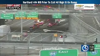 FIRST ALERT TRAFFIC: Crashes impact travel on I-84, I-91 in Hartford
