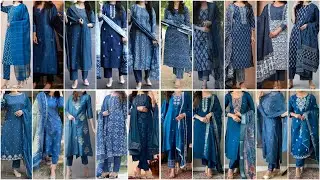 Casual Wear Blue Colour Special Pant Palazzo Suit Design Ideas for Girls 2025