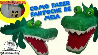 Fantoche de meia #5 - jacaré