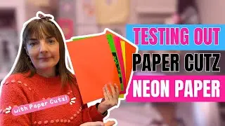 Printing & Cutting Neon Cardstock | Paper Cutz Neon Paper Test (Inkjet, Laser & Cutting Machine)