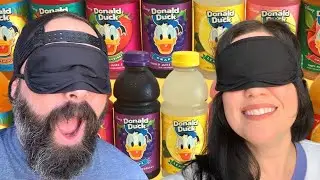 ALL 8 DONALD DUCK JUICE CHALLENGE! | Blindfolded Taste Test!