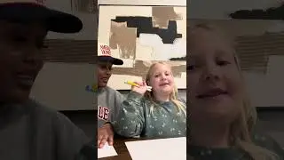 Doing the 3 marker challenge with my babysitter 