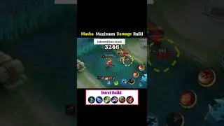 Masha Maximum Damage Build Tutorial #mobilelegends #mlbb #masha