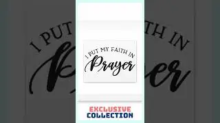 I Put My Faith In Prayer MARK 9:23 Christian Wall Art Print Ready to Hang