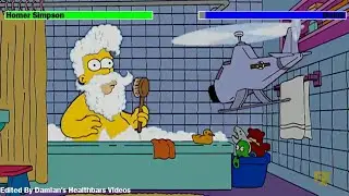The Simpsons (1989) Drone Chase with healthbars