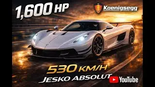 Koenigsegg Jesko Absolut: &iexcl;1,600 HP para 530+ km/h! El Auto M&Aacute;S R&Aacute;PIDO del Mundo 🚀