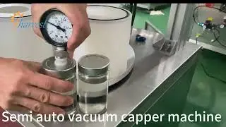 Canned Fruit vacuum capping machine,Almond Paste Glass Jar Twist Off Cap Vacuum Capping Machine