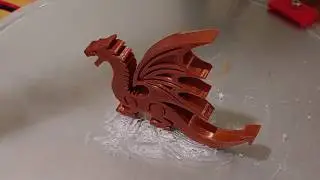 3D Printing Golden Dragon - Kossel Delta Klipper Timelapse