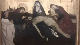 La Pieta de Villeneuve-les-Avignon c. 1455 Enguerrand Quarton 1412/15-1466 Louvre Museum Paris