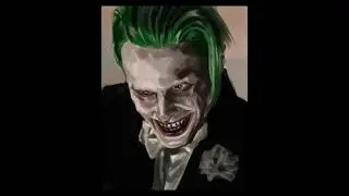 Painting Jared Leto as Joker in Suicide squade