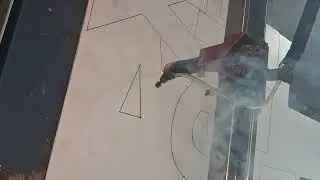 sunboard cutting for female 3d letter by co2 laser machine