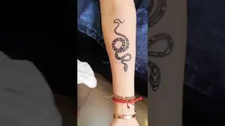 Snake Tattoo Girl #shorts #short