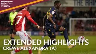 EXTENDED HIGHLIGHTS: Crewe Alexandra v Bradford City