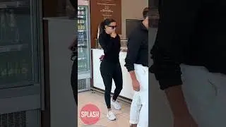 Eva Longoria And Her Husband Stop By The Cafe At Venice Airport