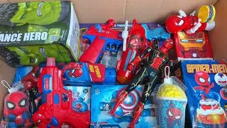 Unboxing Box Of Spiderman Squishy, Spiderman Cake, Hulk Dance Hero, and More 