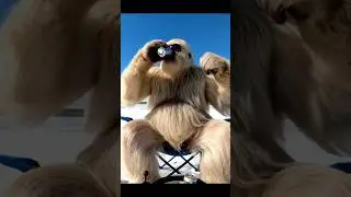 Blackout drunk ice fishing with Yezi #funny #comedy #animals #wildlife #drink #yeti