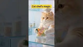 cat chef cook glass biryani| #asmr #satisfying #shorts #viral
