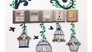 Switchboard painting/switchboard decoration। Wall decoration Ideas।