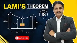 LAMI'S THEOREM IN EQUILIBRIUM OF ENGINEERING MECHANICS IN HINDI SOLVED PROBLEM 18