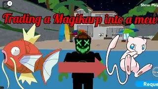 Trading a Magikarp into a mew! | Pokemon brick bronze odyssey | pt. 1