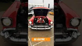ELECTRIC 57 Chevy Bel Air EV Conversion?!⚡️🤯  #ev #car #chevrolet