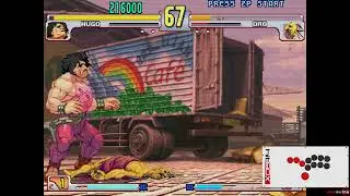 All Street Fighter 3: 3rd Strike 360 Throws with Hitbox Input Overlay
