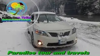 Snowfall live in sharda neelum valley azad kashmir.