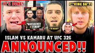 Islam Makhachev vs Kamaru Usman At UFC 326 CONFIRMED! | Paddy Pimblett GOES OFF on Dustin Poirier!